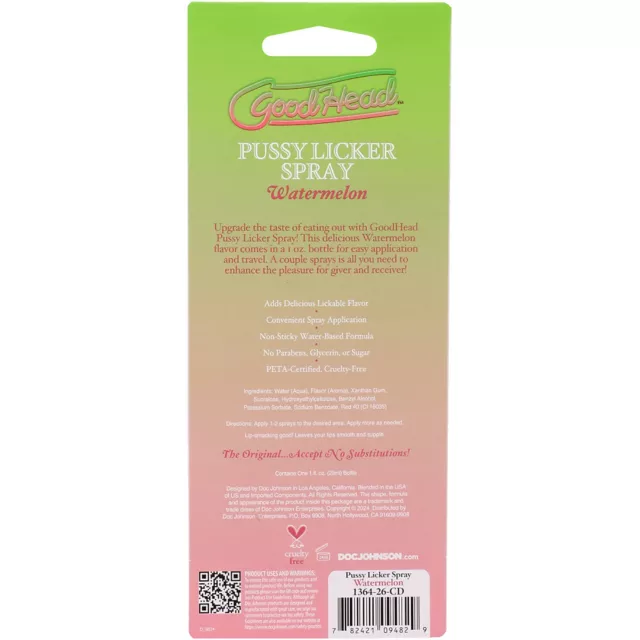 Good Head Watermelon Pussy Licker Spray - 1 oz. at Spencer's