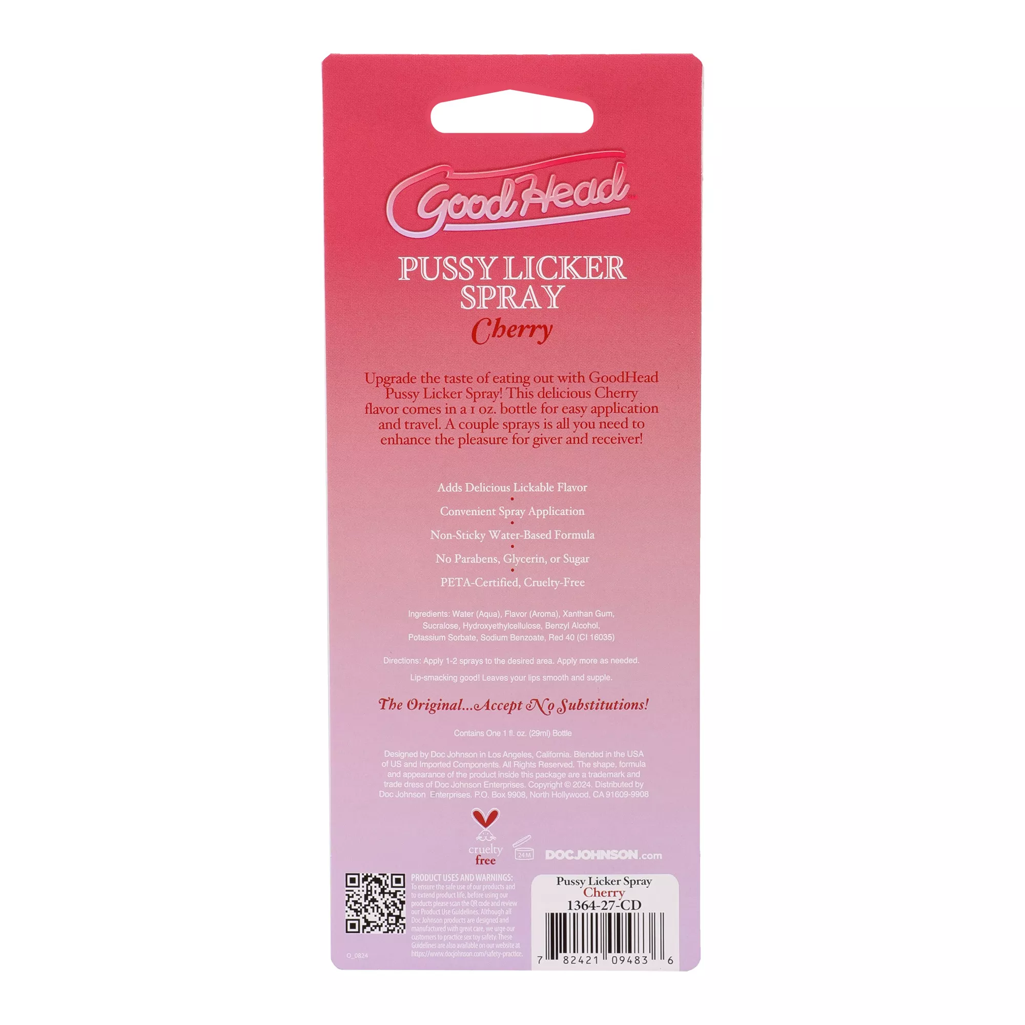 Good Head Cherry Pussy Licker Spray - 1 oz. at Spencer's
