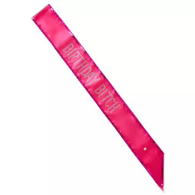 Rhinestone Birthday Bitch Sash at Spencer's