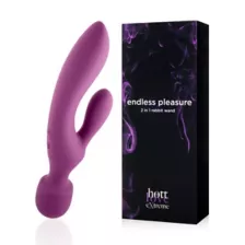 Hott Love Extreme Endless Pleasure 2 in 1 Rabbit Wand at Spencer's