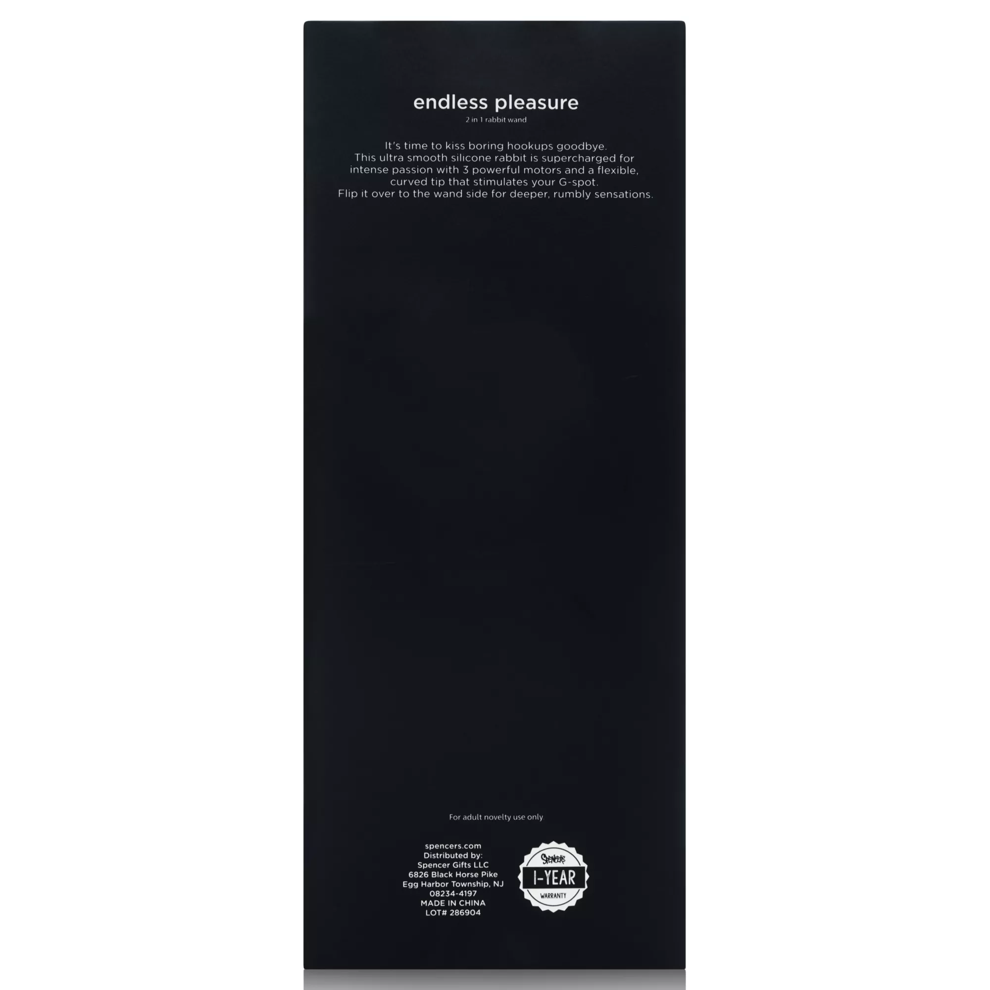 Hott Love Extreme Endless Pleasure 2 in 1 Rabbit Wand at Spencer's