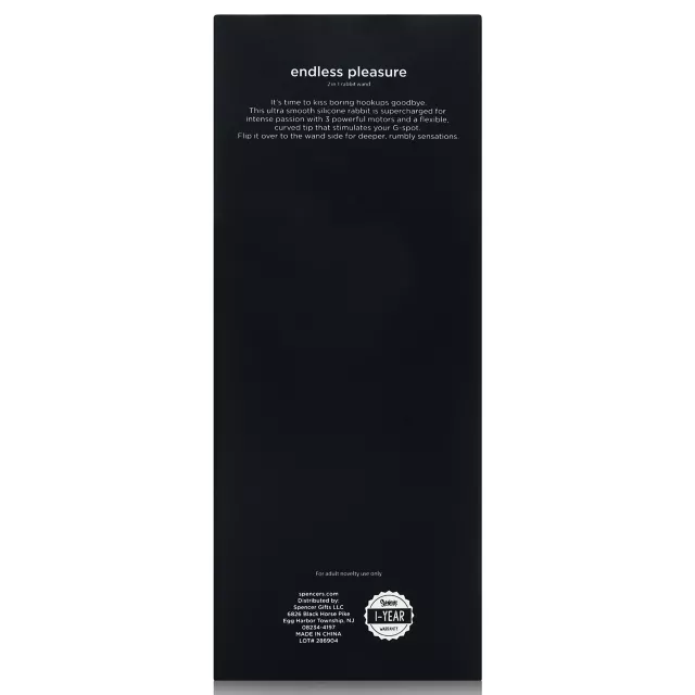 Hott Love Extreme Endless Pleasure 2 in 1 Rabbit Wand at Spencer's