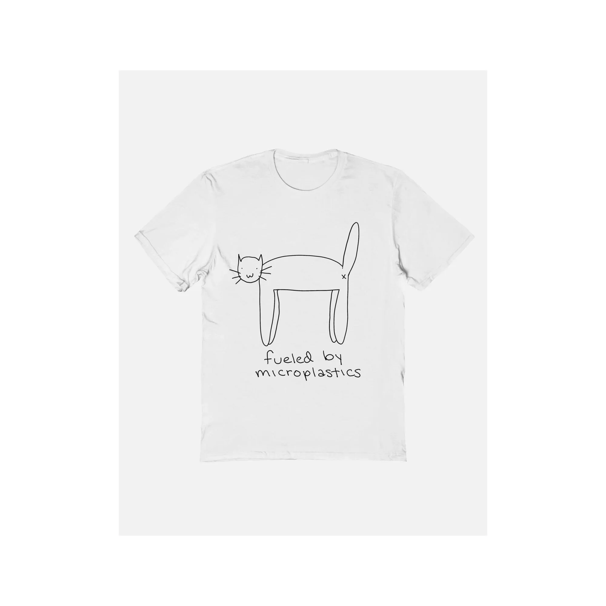 Fueled by Microplastics Cat T Shirt at Spencer's