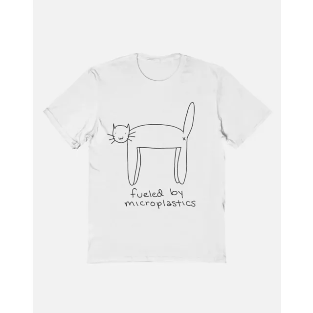 Fueled by Microplastics Cat T Shirt at Spencer's