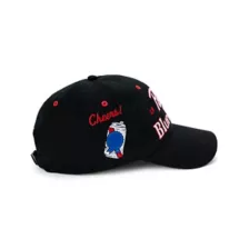 Pabst Blue Ribbon Skull Drinking Dad Hat at Spencer's