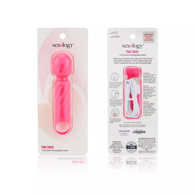 Sexology Pink Crush Wand Massager at Spencer's
