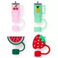 Multi-Pack Fruit Straw Toppers - 4 Pack at Spencer's