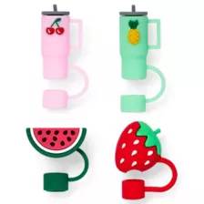Multi-Pack Fruit Straw Toppers - 4 Pack at Spencer's
