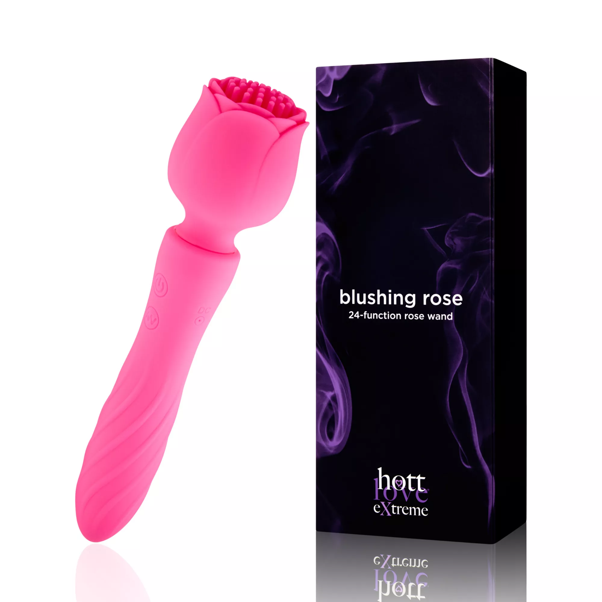 Hott Love Blushing Rose Wand Massager
