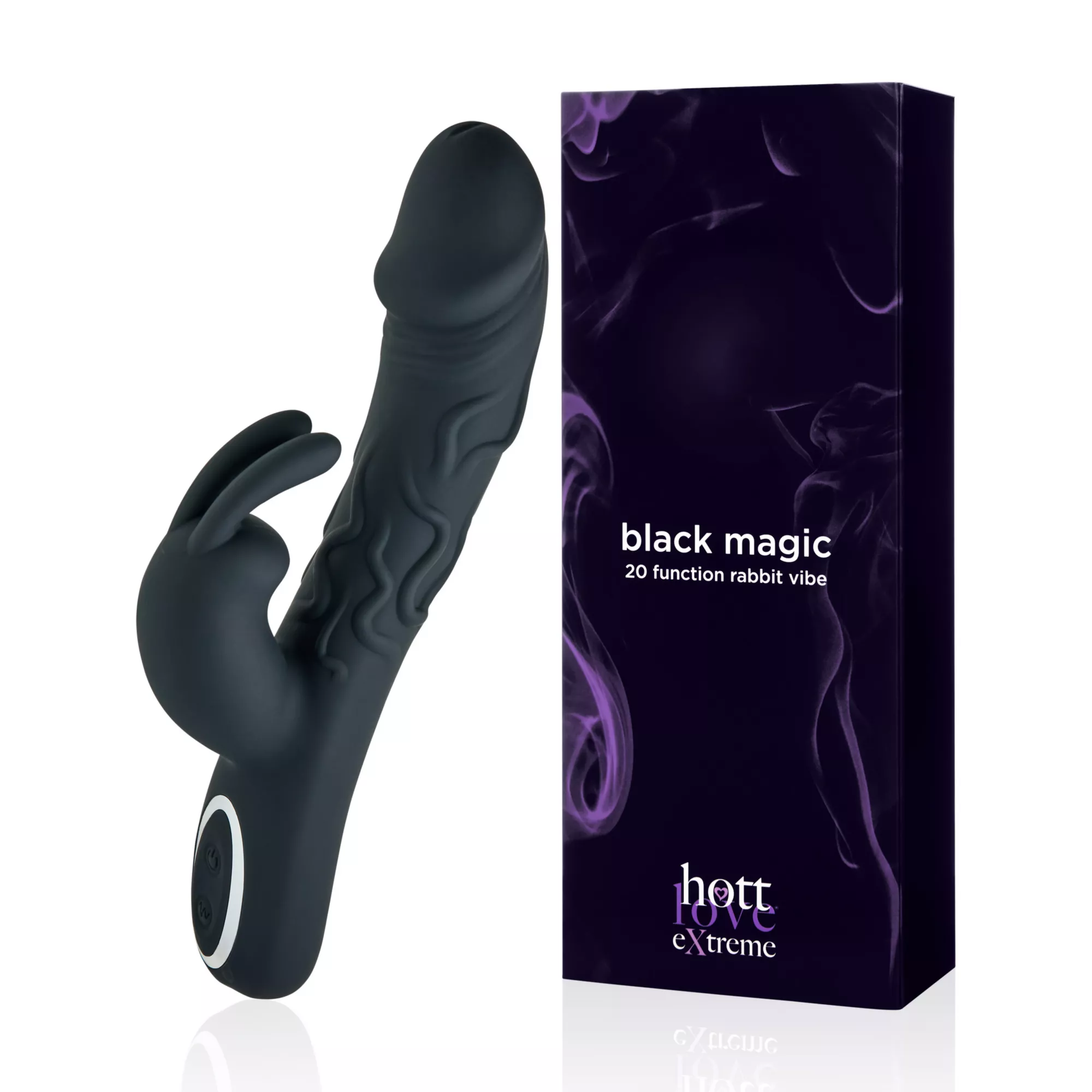 Hott Love Extreme Black Magic 20-Function Rabbit Vibrator