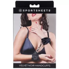 Velvet Noir Handcuffs - Sportsheets at Spencer's