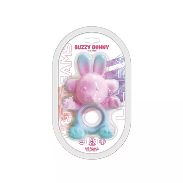 Buzzy Bunny Vibrating Cock Ring - Hott Products Unlimited at Spencer's