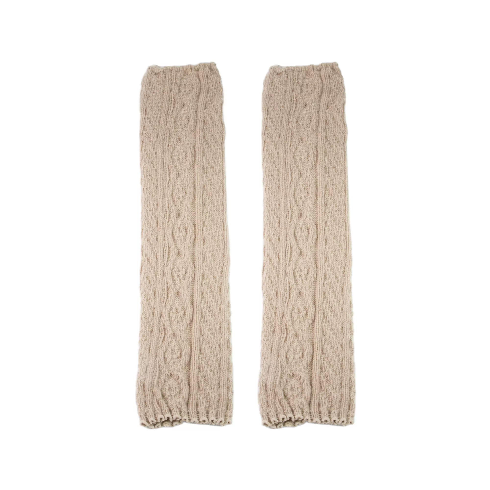 Beige Knit Leg Warmers at Spencer's