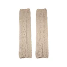 Beige Knit Leg Warmers at Spencer's