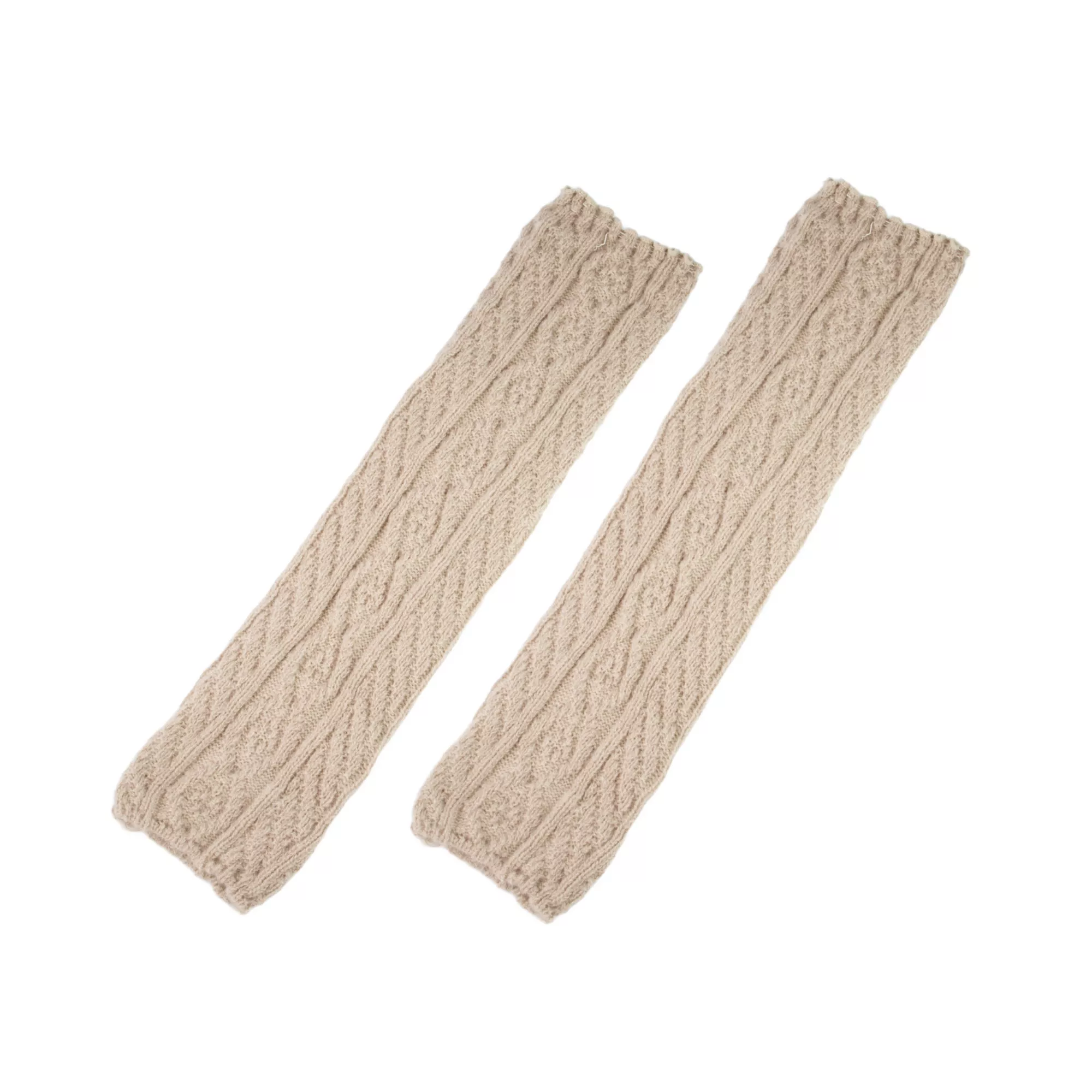 Beige Knit Leg Warmers at Spencer's