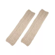 Beige Knit Leg Warmers at Spencer's