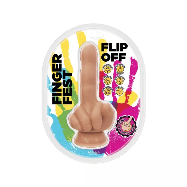 Finger Fest Flip Off Dildo at Spencer's