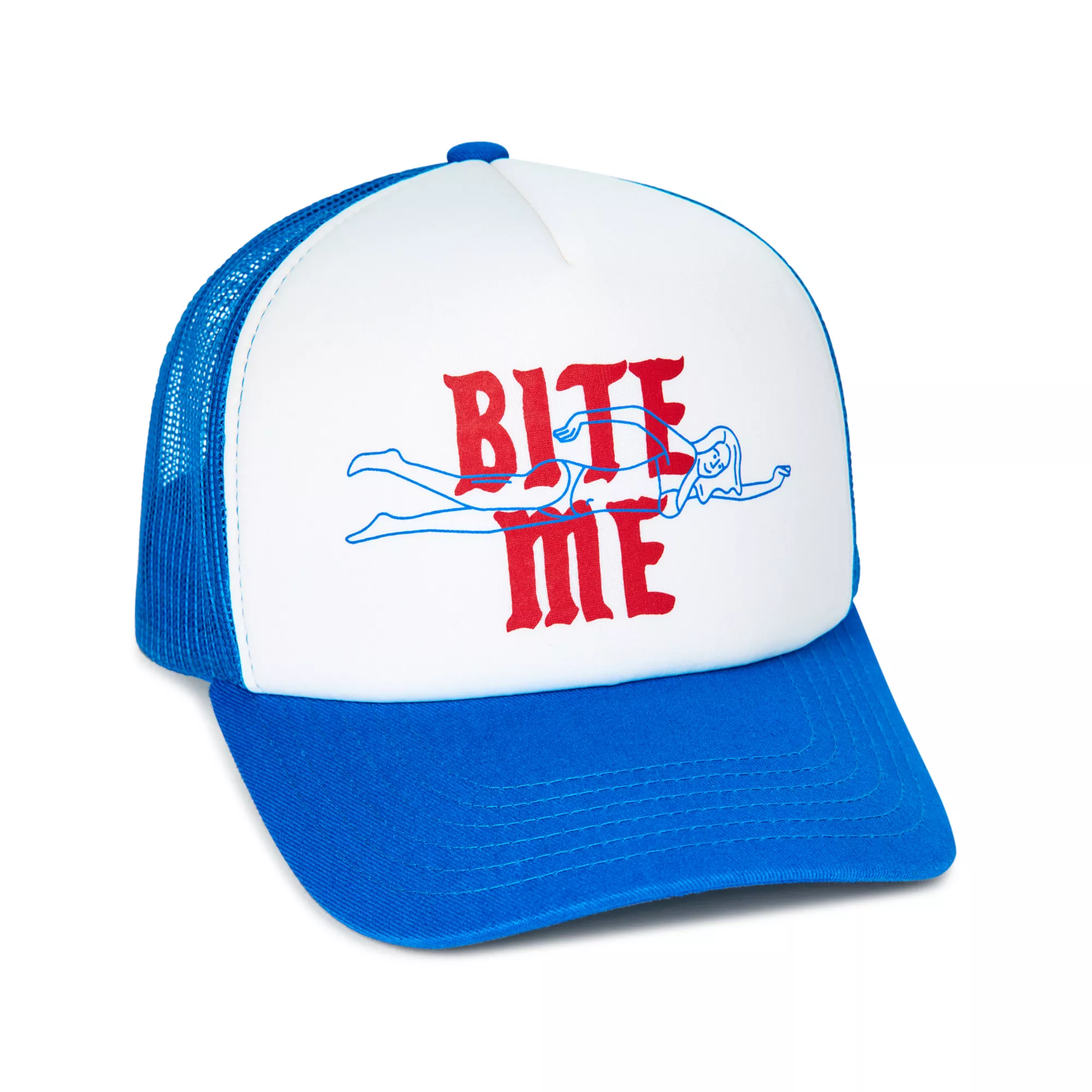 Jaws Bite Me Trucker Hat at Spencer's