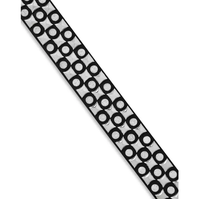 Black and Silver Pyramid Stud Bling Belt at Spencer's