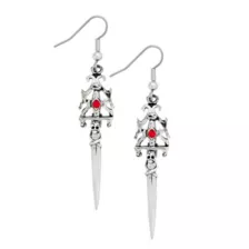 Ornate Gothic Sword Dangle Earrings at Spencer's