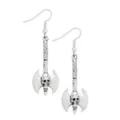 Skull Axe Dangle Earrings at Spencer's