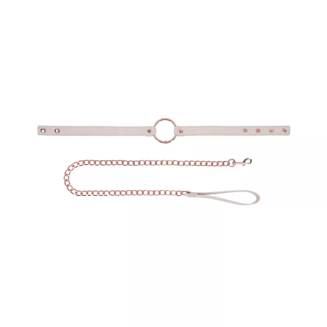 Peaches 'n CreaMe Ring Collar and Leash - Sex & Mischief at Spencer's