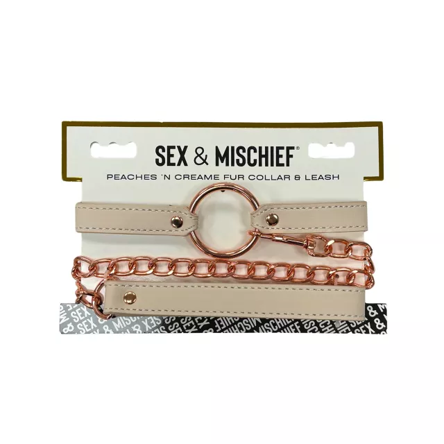 Peaches 'n CreaMe Ring Collar and Leash - Sex & Mischief at Spencer's
