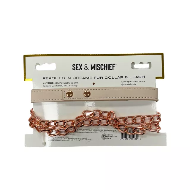 Peaches 'n CreaMe Ring Collar and Leash - Sex & Mischief at Spencer's