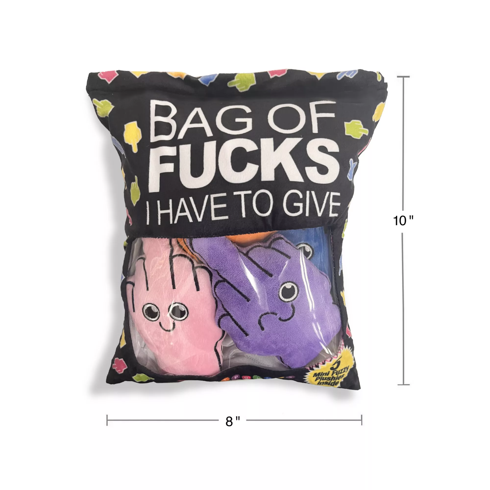 Bag of Fucks I Have to Give Mini Pillow Set at Spencer's