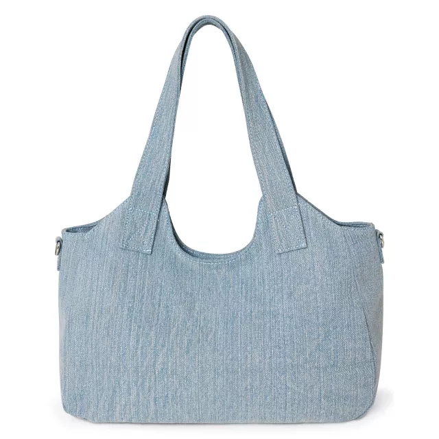 True Religion Denim Shoulder Satchel at Spencer's