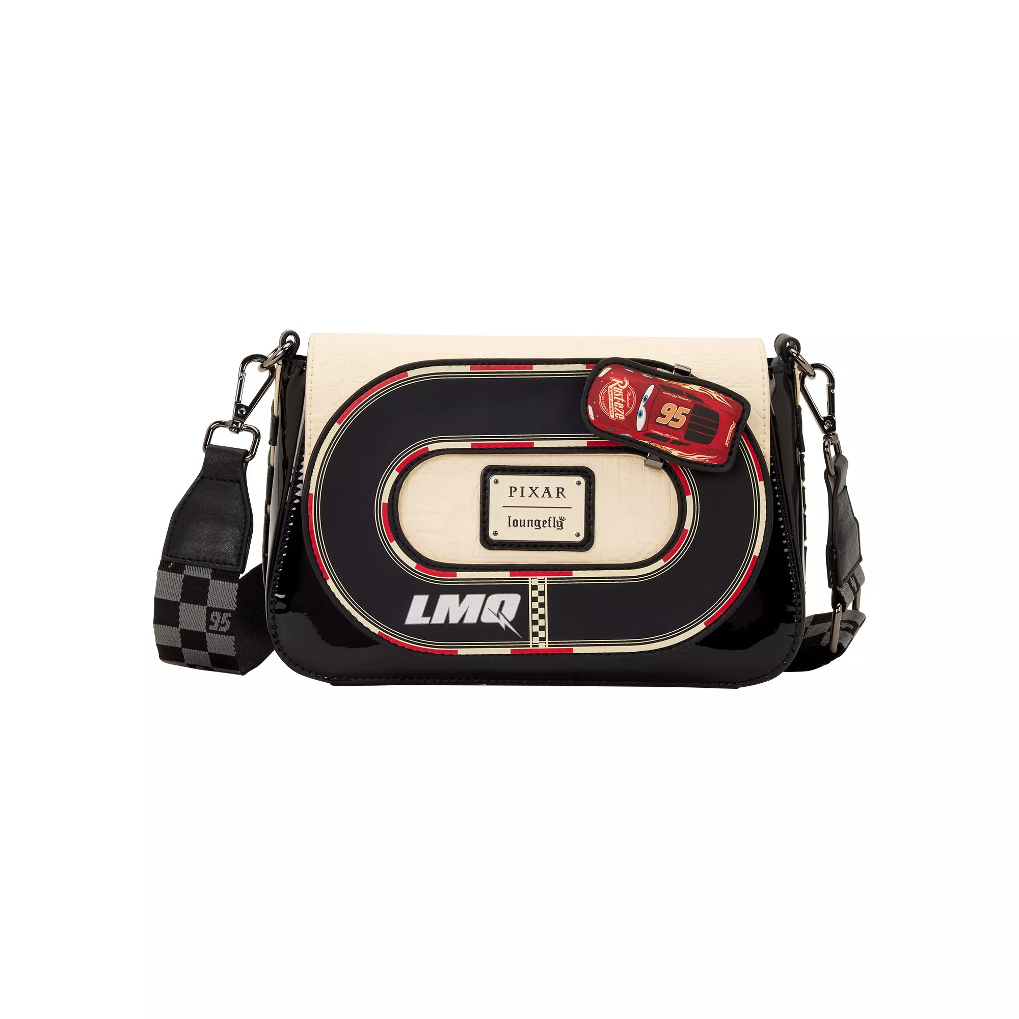 Loungefly Lightning McQueen Racetrack Crossbody Bag - Cars at Spencer's
