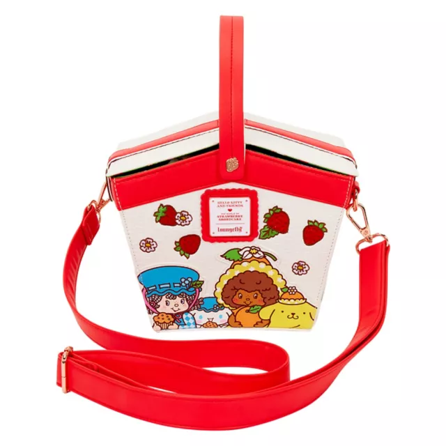 Loungefly Sanrio Hello Kitty & Friends x Strawberry Shortcake Scented Basket Crossbody Bag at Spencer's