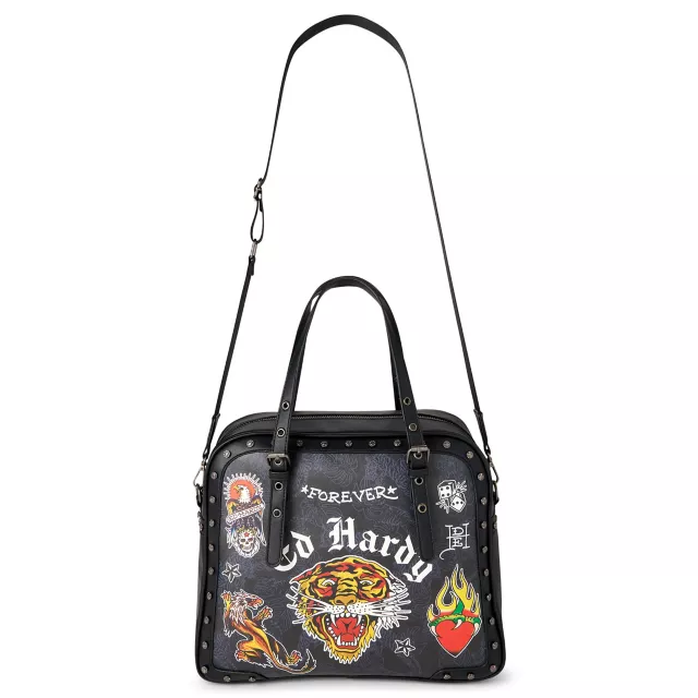 Ed Hardy Amie Satchel Crossbody Bag
