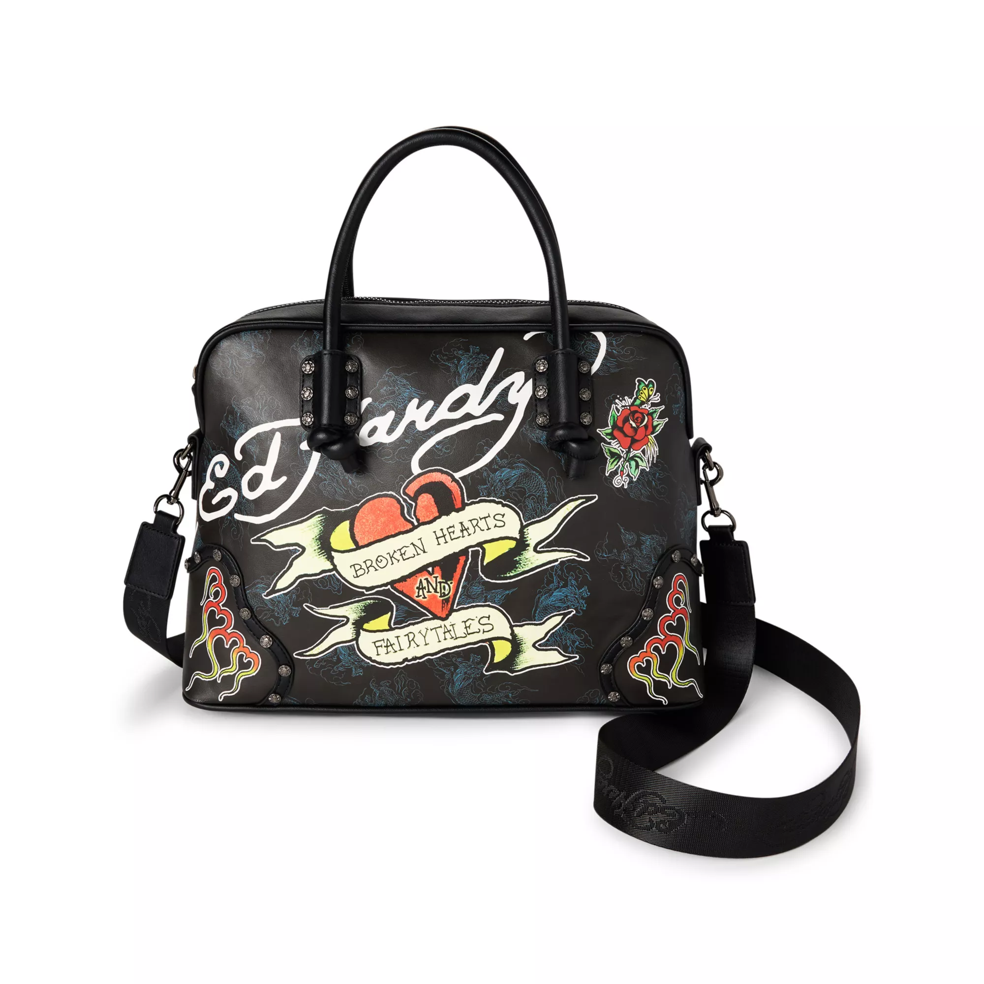 Ed Hardy Nora Satchel Crossbody Bag at Spencer's
