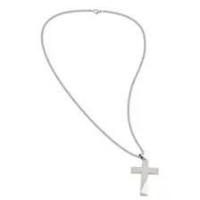 Silvertone Cross Chain Necklace at Spencer's