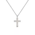 Silvertone Cross Chain Necklace at Spencer's