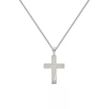 Silvertone Cross Chain Necklace at Spencer's