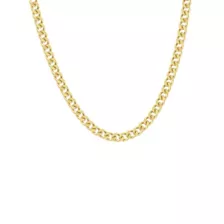 Goldtone Curb Link Chain Necklace at Spencer's
