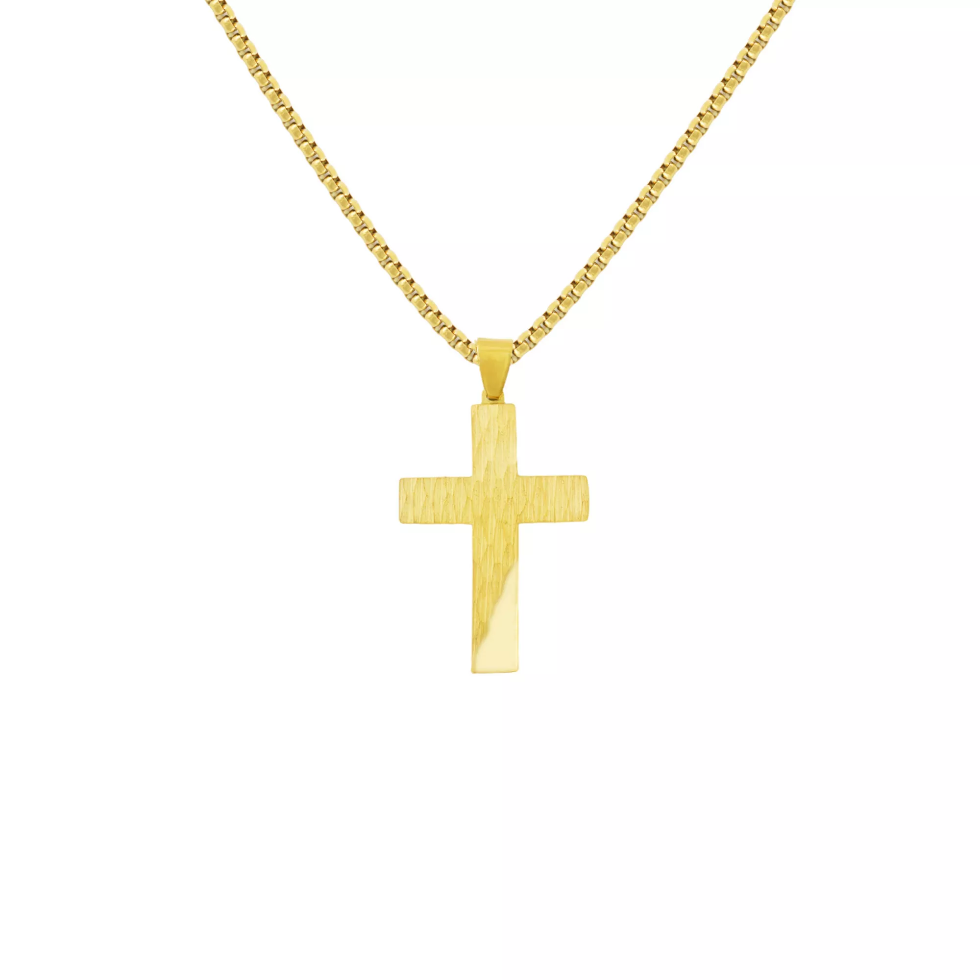Goldtone Cross Chain Necklace at Spencer's