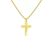 Goldtone Cross Chain Necklace at Spencer's