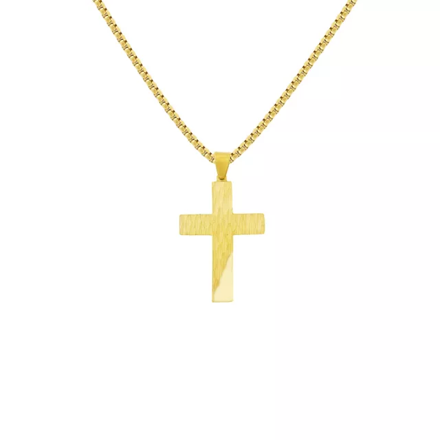 Goldtone Cross Chain Necklace at Spencer's