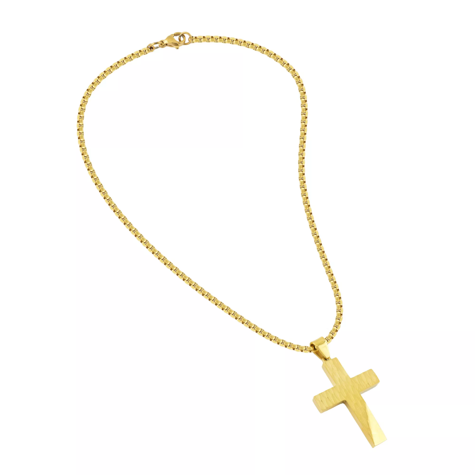 Goldtone Cross Chain Necklace at Spencer's