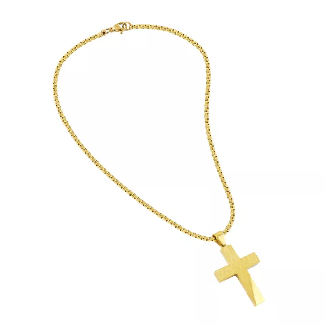 Goldtone Cross Chain Necklace at Spencer's