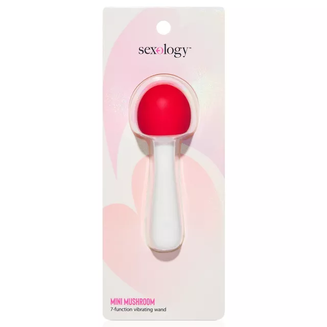Sexology Mini Mushroom 7-Function Vibrating Wand Massager - Spencer's