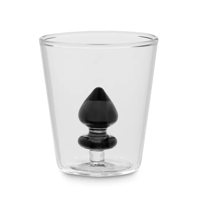 Molded Butt Plug Inside Shot Glass - 2.5 oz. - Spencer's