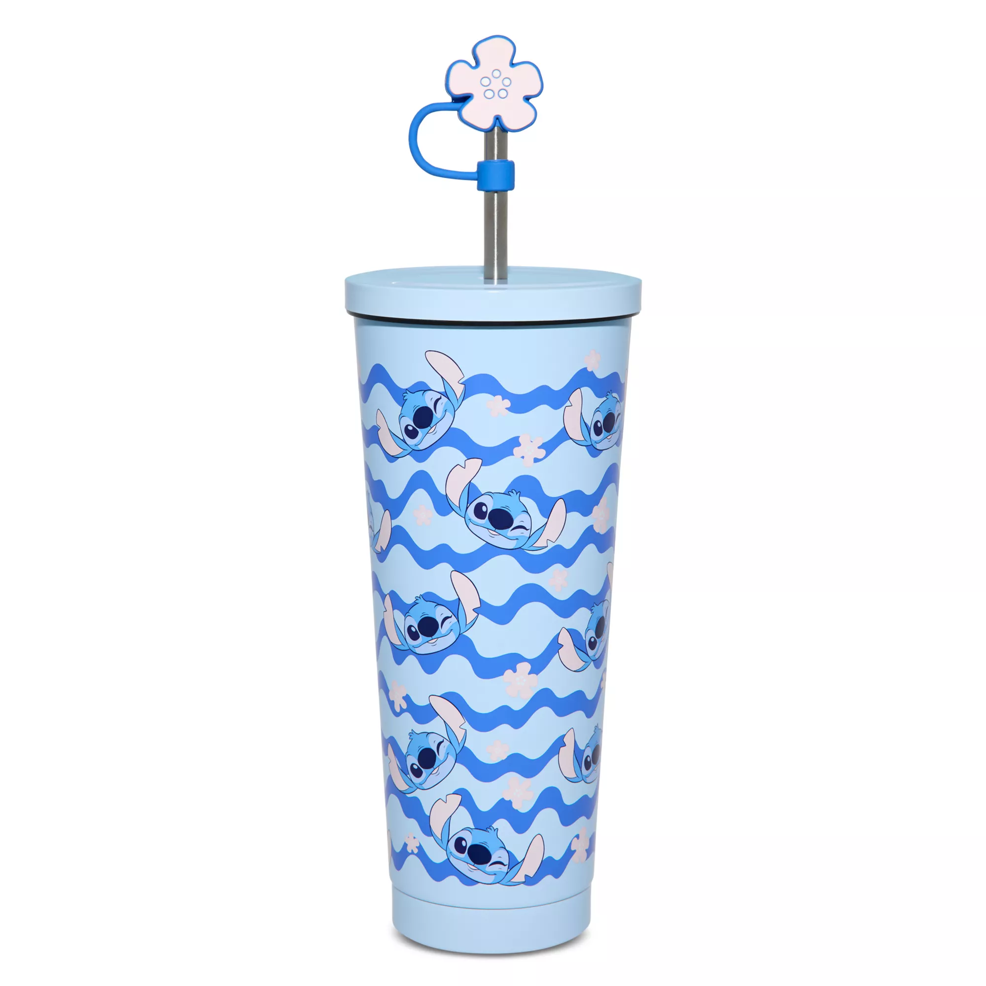 Stitch Flower Cup with Straw and Topper 24 oz. - Lilo & Stitch at Spencer's