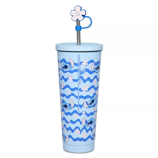 Stitch Flower Cup with Straw and Topper 24 oz. - Lilo & Stitch at Spencer's