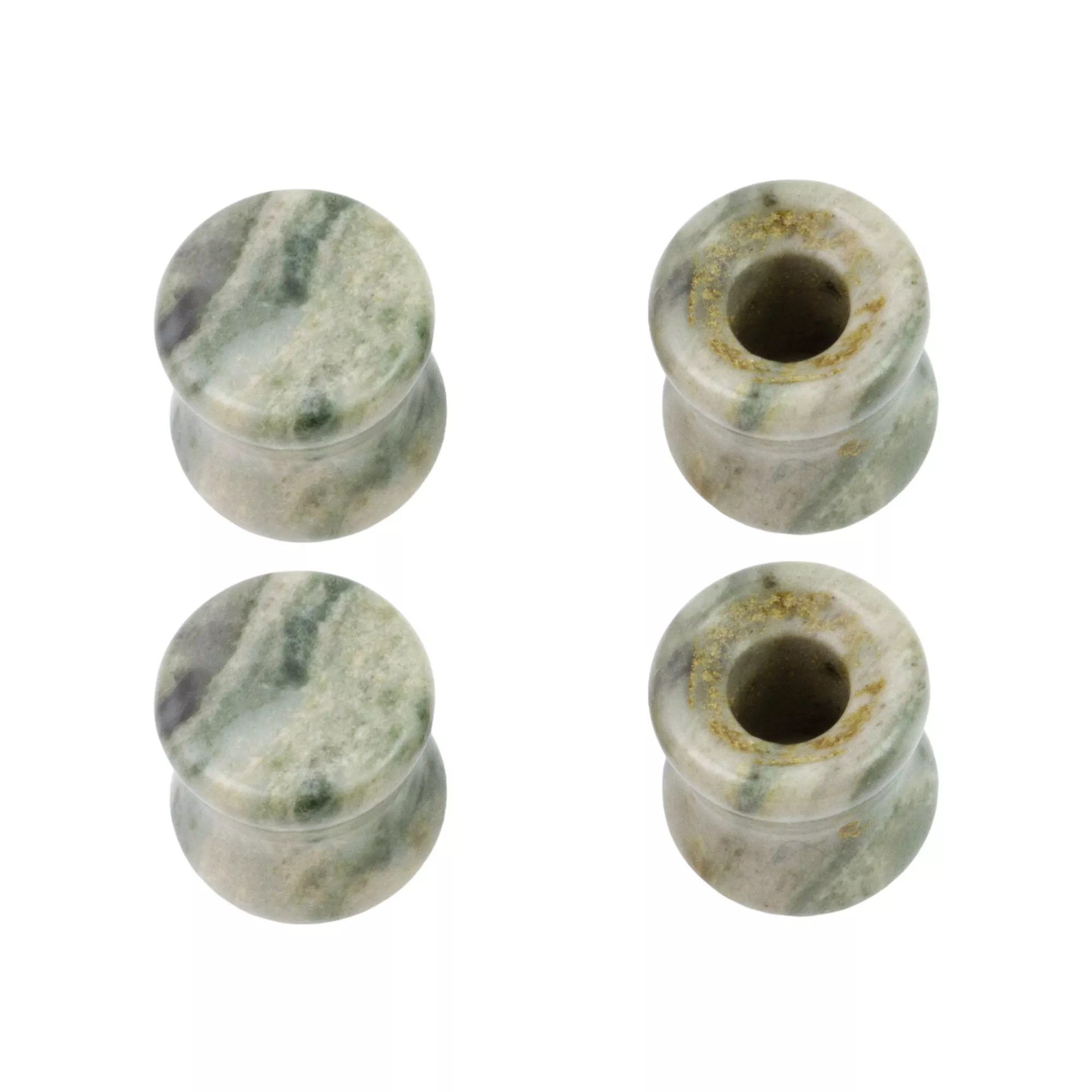 Green Onyx Stone Plugs and Tunnels - 2 Pair at Spencer's