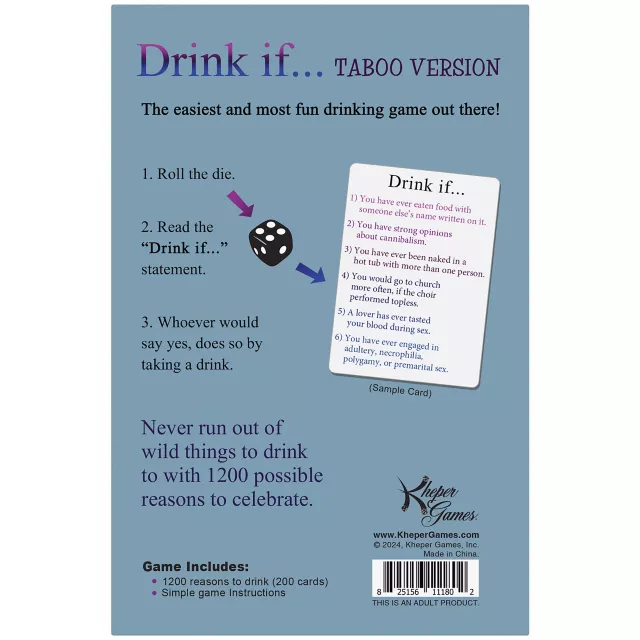 Drink If... Card Game: Taboo Edition at Spencer's