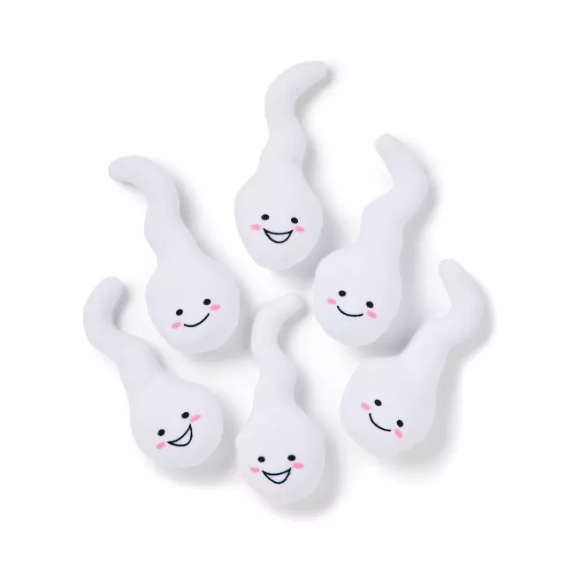 Penis and Balls with Baby Sperm Pillow at Spencer's